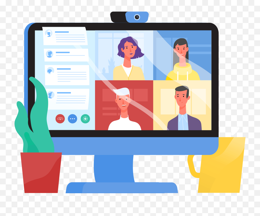 Virtual Team Consulting - Free Clipart Virtual Meeting Emoji,Team Png