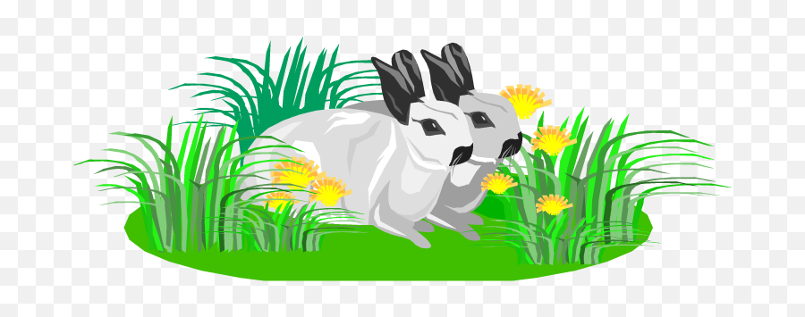 Free Rabbit Clipart - Grassland Emoji,Cute Bunny Clipart