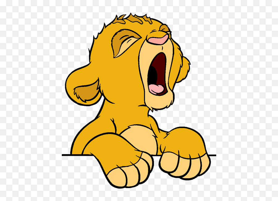 Baby Simba Clip Art Disney Clip Art Galore - Baby Simba Clipart Emoji,Sleeping Baby Clipart
