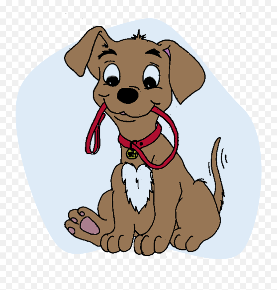 Pet Clipart Dog Bone Picture - Cartoon Dog With Collar And Leash Emoji,Dog Bone Clipart