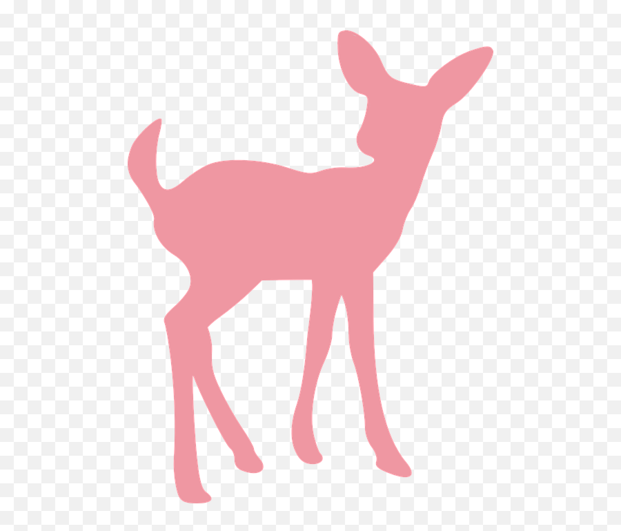 Deer Drawing Moose Clip Art - Fawn Silhouette Png Download Emoji,Moose Silhouette Png
