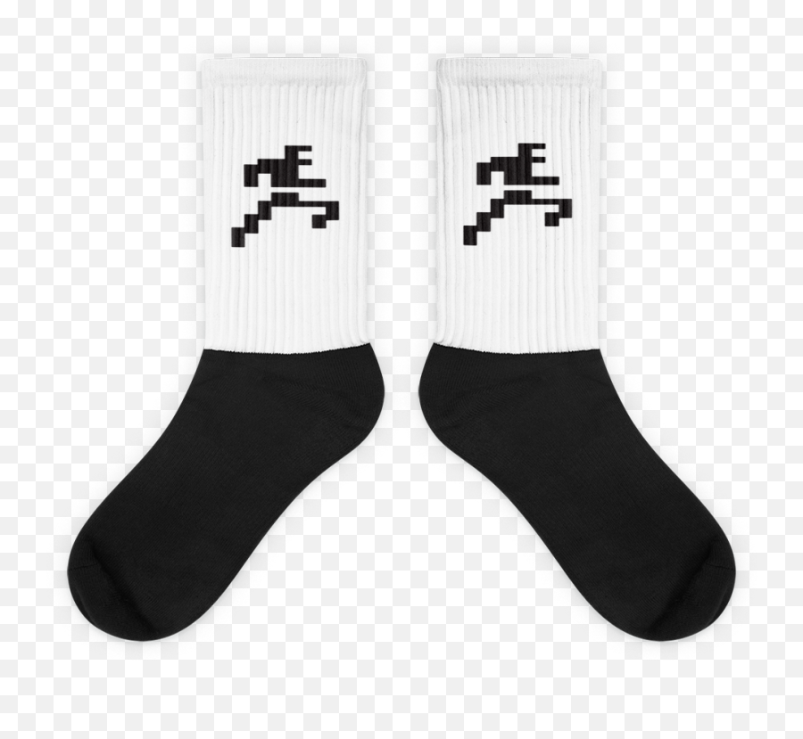 Intellivision Running Man - Socks U2014 Intellivision Entertainment Emoji,Transparent Socks