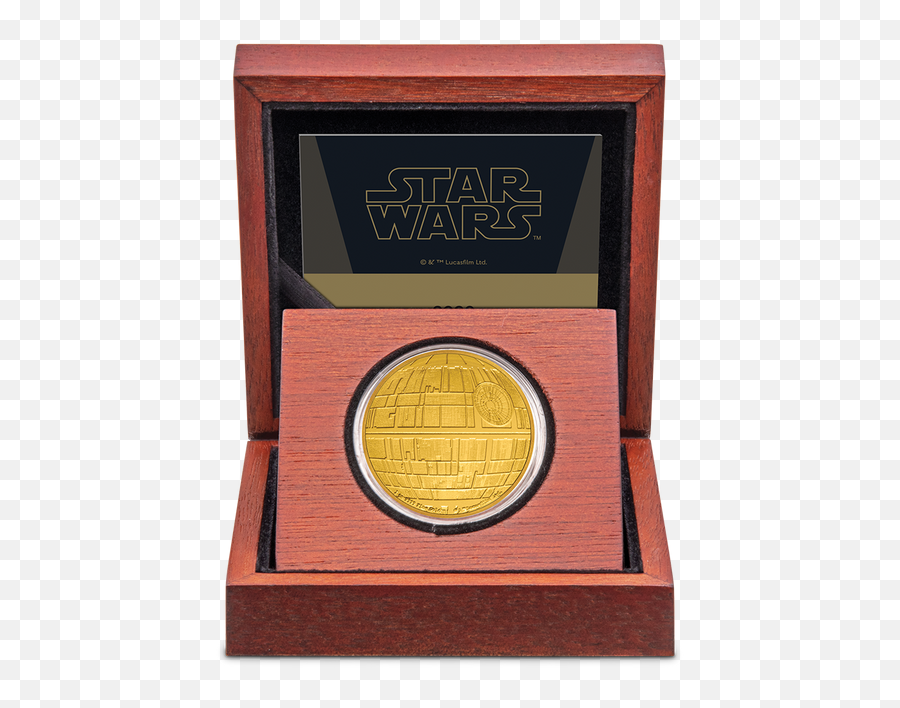 Star Wars Death Star 1oz Gold Coin New Zealand Mint Emoji,Death Star Clipart