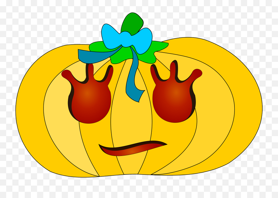 Pumpkin Clipart Vector Clip Art Online Royalty Free - Clip Art Emoji,Pumpkins Clipart