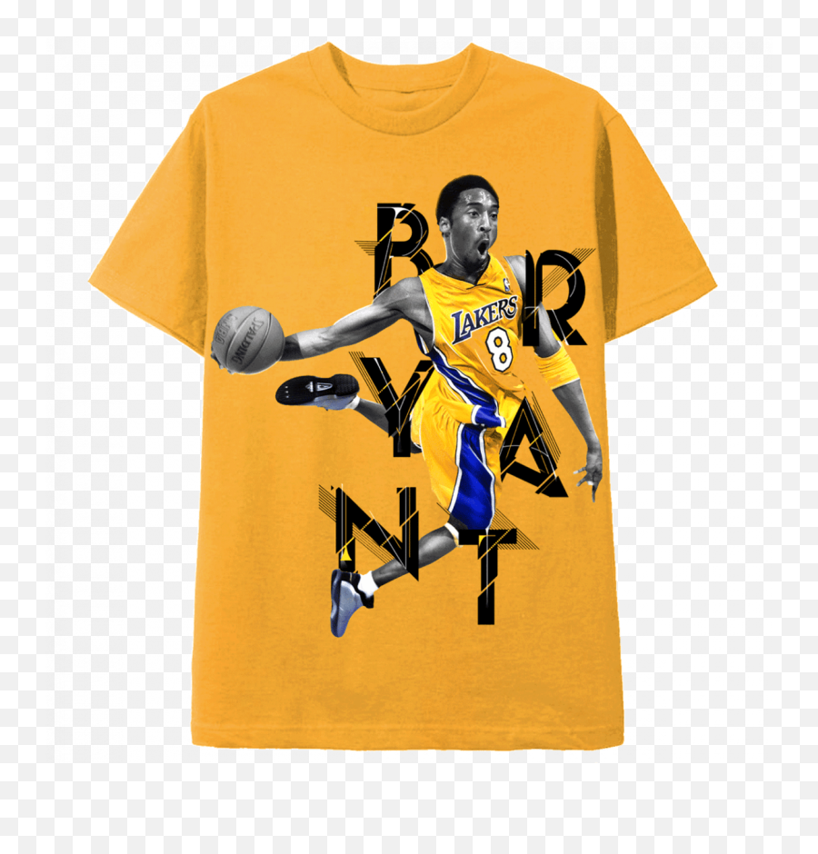 Magic Custom - Gold Tee Shirt Kobe Bryant Dunk Kobe Bryant Custom Shirt Emoji,Kobe Bryant Logo