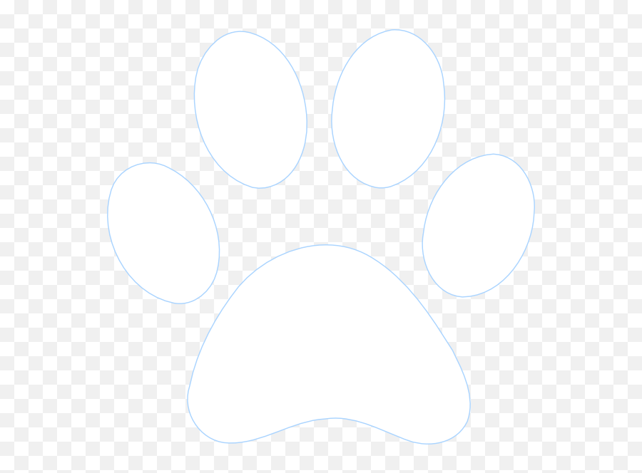 White Paw Print Transparent Clipart - Full Size Clipart Emoji,Wildcat Paw Clipart
