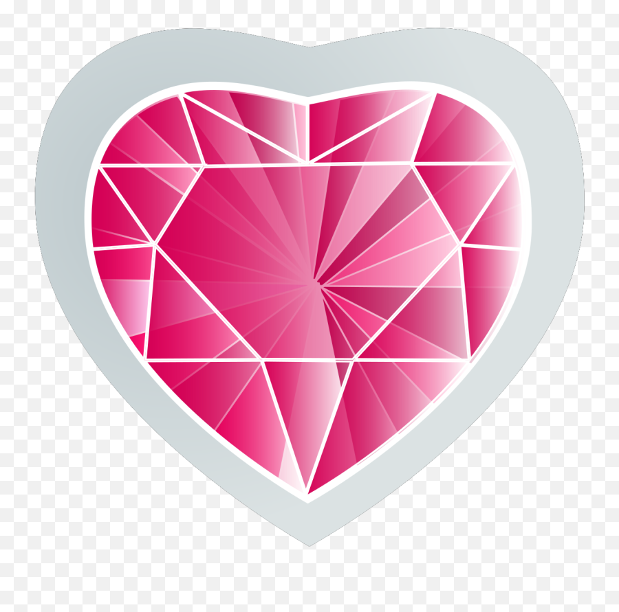 Heart Gem Clip Art - Coração Joia Desenho Png Emoji,Gem Clipart