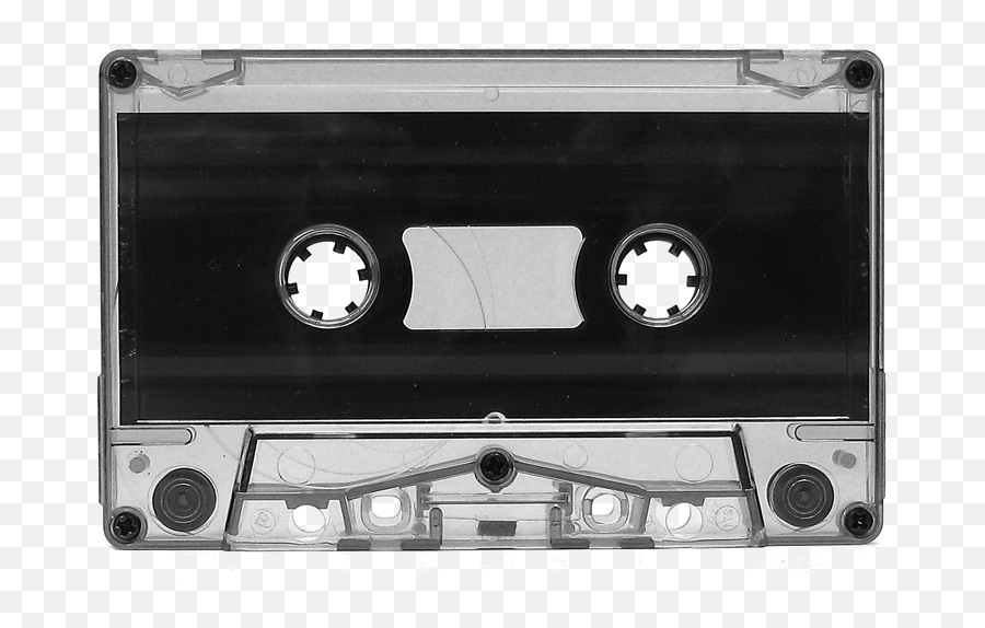 Audio Cassette Black Label Transparent - Transparent Background Cassette Tape Png Emoji,Cassette Tape Clipart