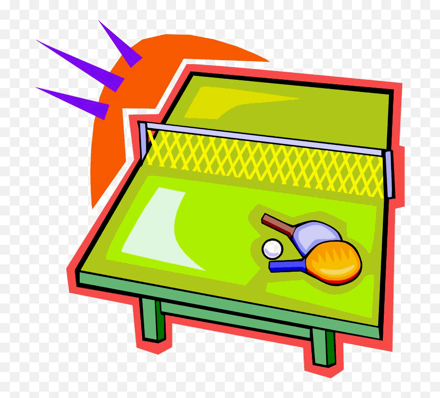 Table Tennis Table Clip Art - Clip Art Library Clipart Table Tennis Cartoon Emoji,Table Clipart