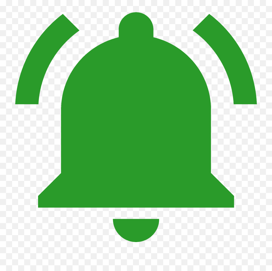 Transparent Background Icon Youtube - Green Notification Bell Icon Emoji,Youtube Bell Png