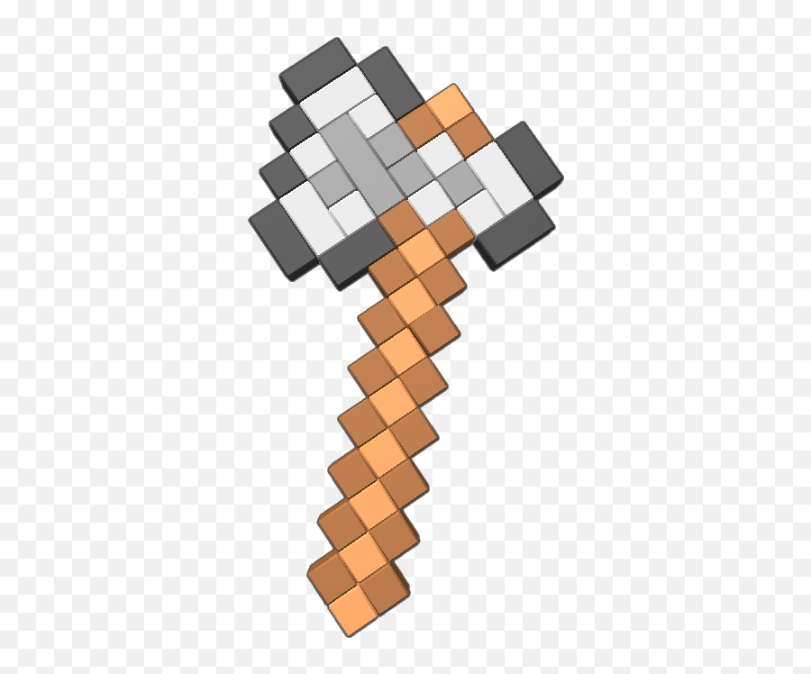 Minecraft Iron Pickaxe Png - The Iron Axe From Minecraft Vertical Emoji,Minecraft Pickaxe Png