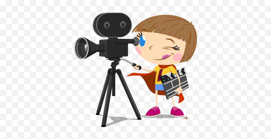 Children Clipart Camera - Create A Movie Clipart Full Size Make A Film Clipart Emoji,Children Clipart