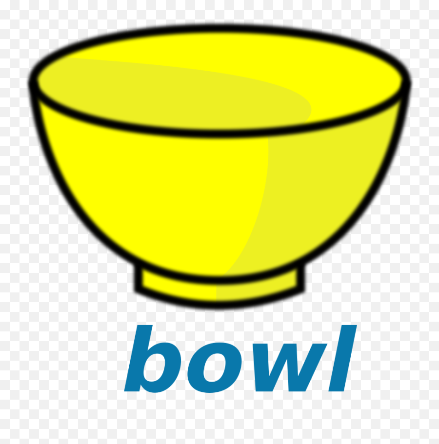 Open - Yellow Bowl Clipart Emoji,Soup Clipart Black And White