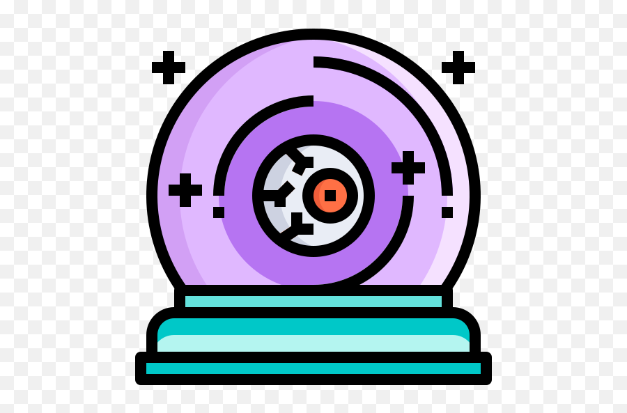 Fortune Halloween Eye Ball Magic Crystal Teller Icon - Free Emoji,Eye Ball Png