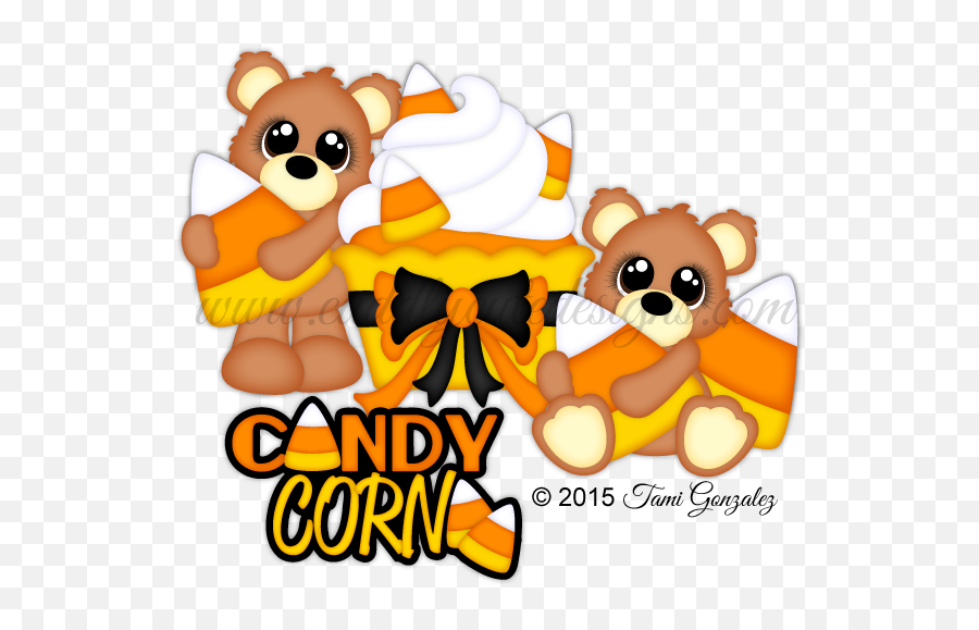 Candy Corn Bears Halloween Wood Crafts Halloween - Happy Emoji,Candy Corn Clipart