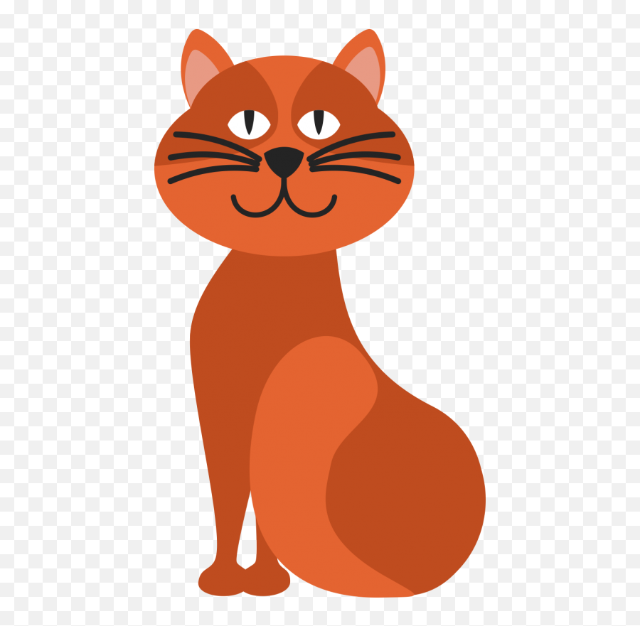 Whiskers Kitten Domestic Short - Haired Cat Clip Art Orange Emoji,Cat Whiskers Clipart