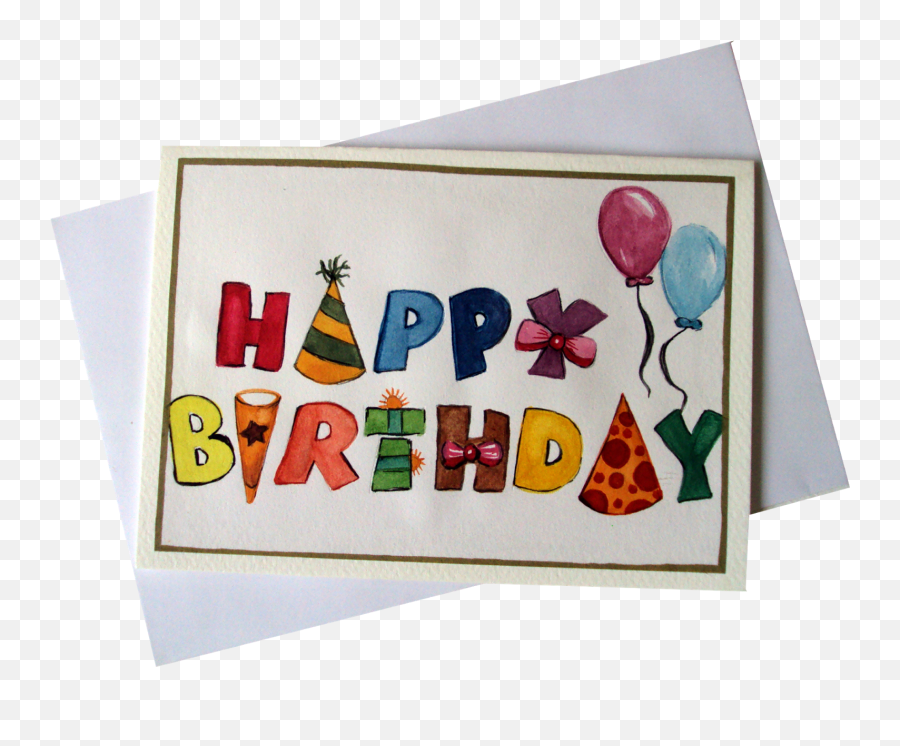 Happy Birthday Greeting Card For Kids - Craft 1600x1247 Emoji,Birthday Card Clipart