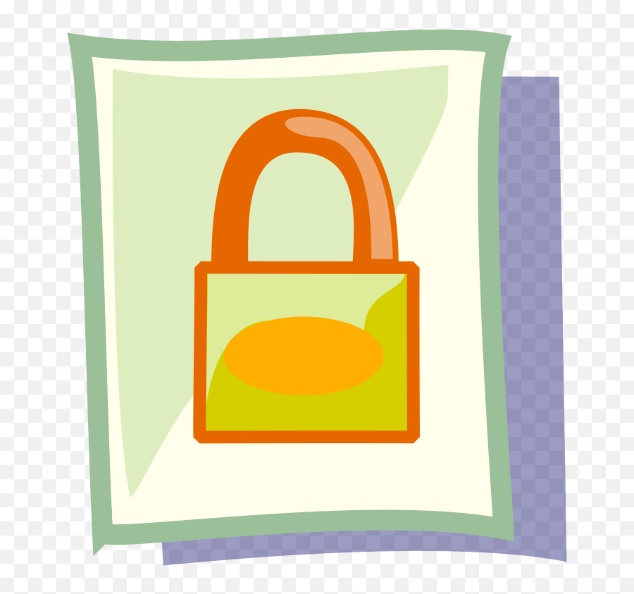 Lock Vector - Clipart File Lock Png Download Original Clip Art Emoji,Lock Clipart