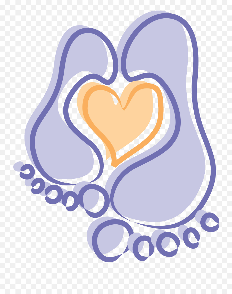 Foot Clipart Baby Heart Foot Baby Heart Transparent Free - Language Emoji,Baby Feet Clipart