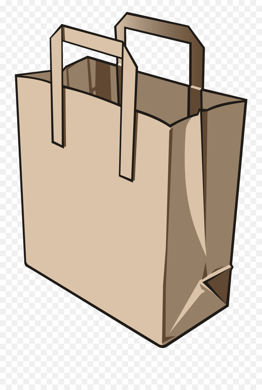 Paper Bag Clipart Free Download Transparent Png Creazilla - Paper Bag Clipart Png Emoji,Bag Clipart
