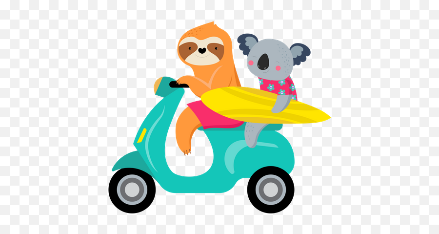 Best Premium Cute Characters Of Koalas And Sloths Having Emoji,Having Fun Clipart