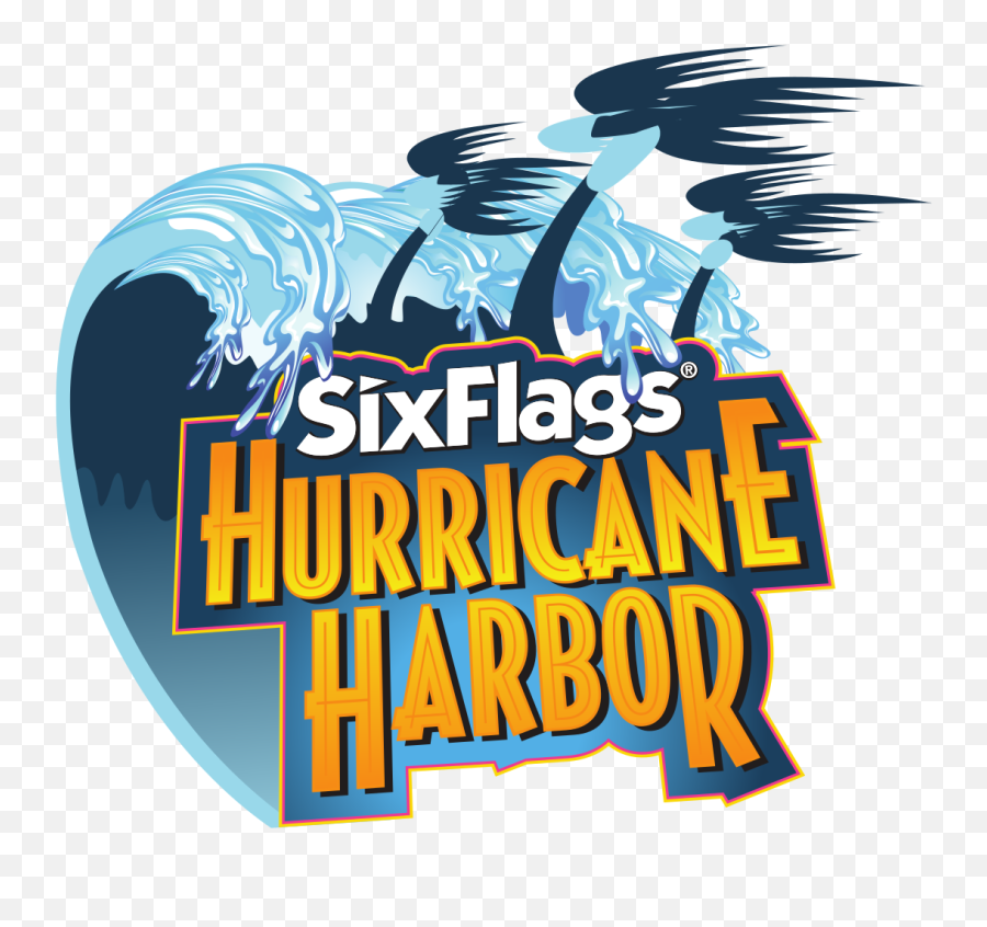 Six Flags Hurricane Harbor Splashes - Six Flags Over Texas Hurricane Harbor Logo Emoji,Six Flags Logo