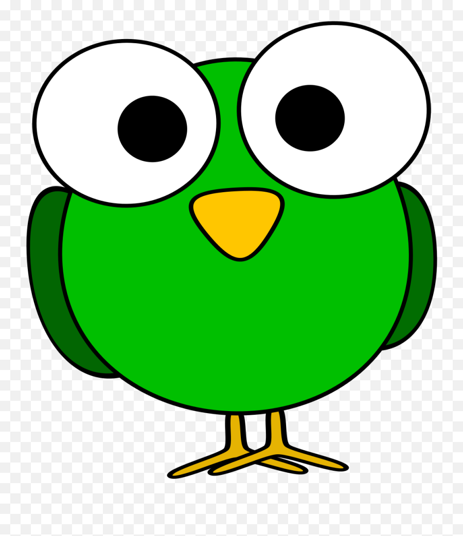 Red Eye Clipart - Clip Art Bay Cartoon Green Bird Emoji,Eye Clipart