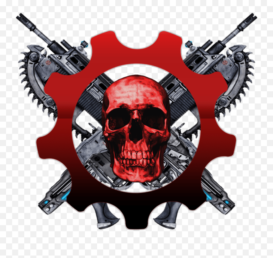 Gears Of War Skull Logo Transparent Png - Gears Of War Png Emoji,Skull Logo