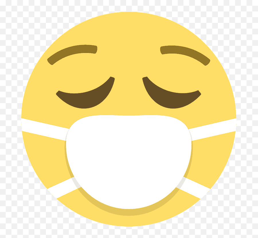 Face With Medical Mask Emoji Clipart Free Download - Mask Emoji Vector,Emoji Clipart
