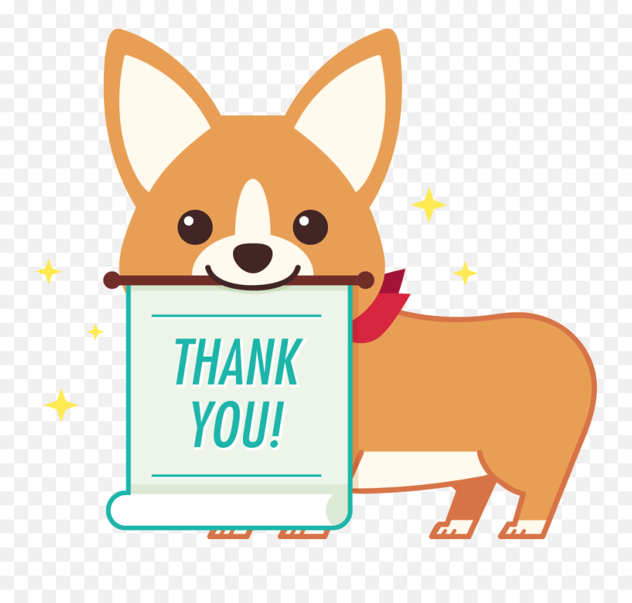 Order - Thank You Corgi Emoji,Thank You Transparent