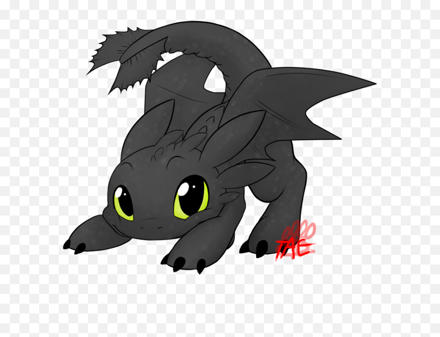 Train Your Dragon Toothless Cartoon - Cute Toothless Emoji,Toothless Png