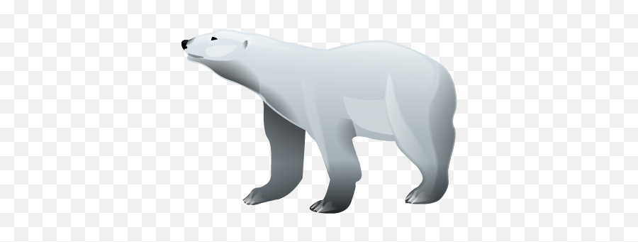 Transparent Background Polar Bear Clipart Png - Rectangle Circle Cartoon Transparent Polar Bear Png Emoji,Polar Bear Png