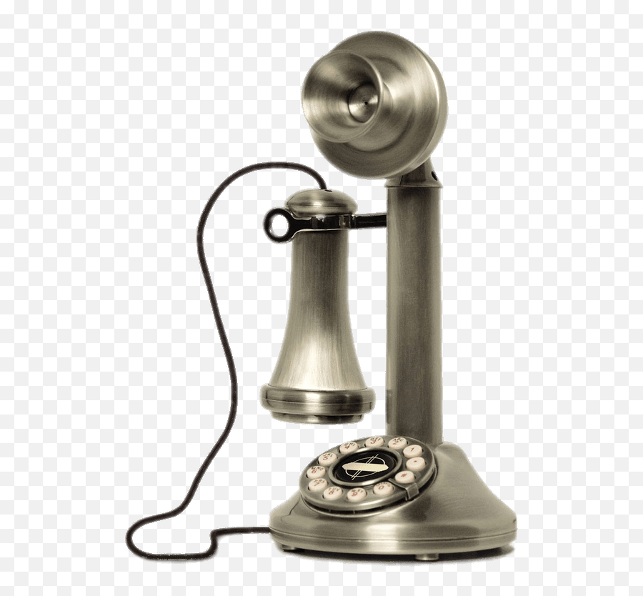 Early 20th Century Vintage Phone Icon Silver Transparent Png - Crosley Candlestick Phone Emoji,Telefono Png