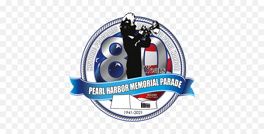 Pearl Harbor Memorial Parade December 7th Waikiki Hawaii - Pearl Harbor 80th Anniversary Emoji,Pearl Logo
