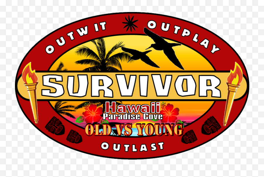 Season 3 Hawaii - Survivor Exile Island Logo Full Size Png Beach Party Emoji,Island Logo