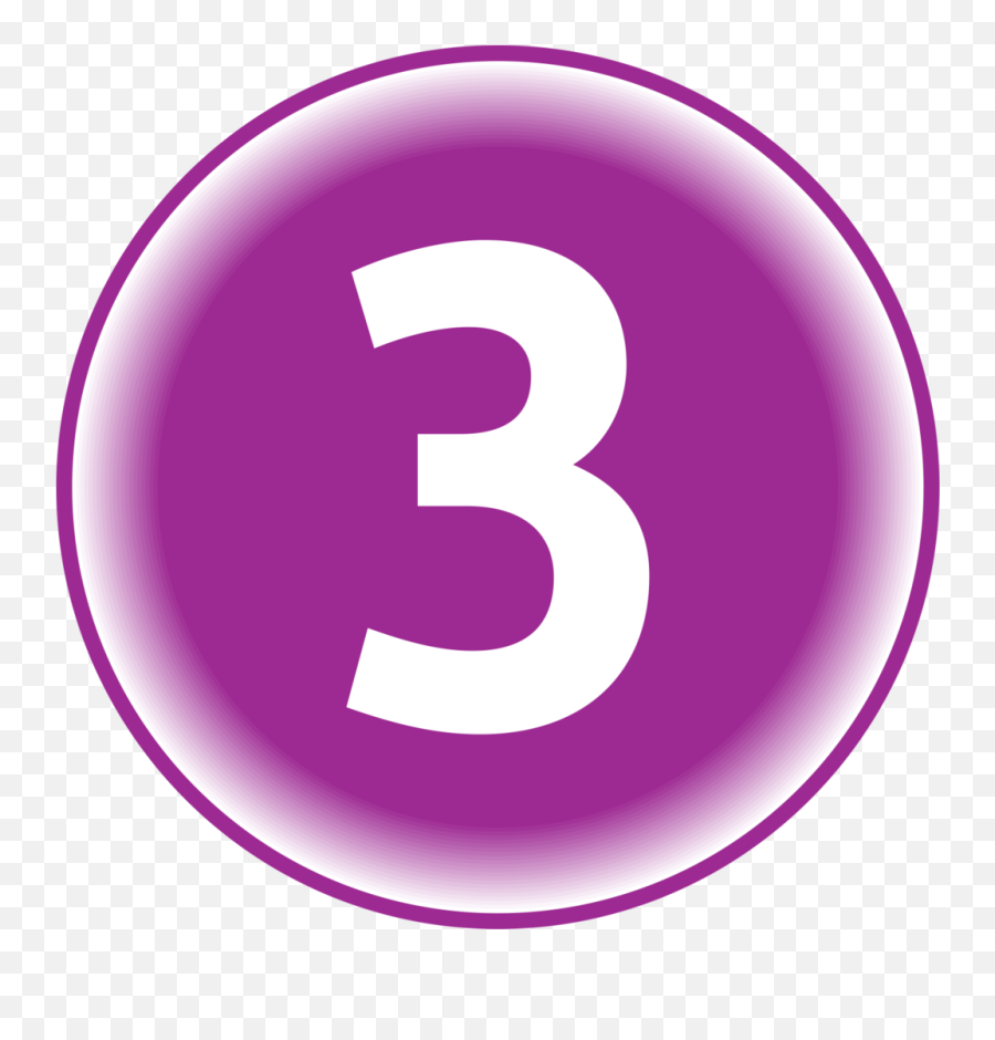 Numbers In Circles Png - Numver 3 Emoji,Circles Png