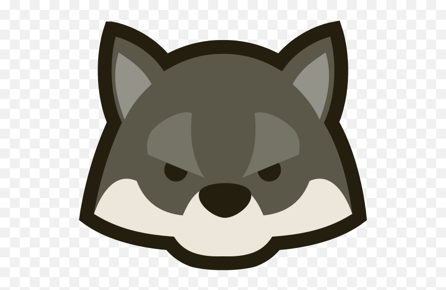 Wolf Clipart Cartoon Wolf Cartoon - Small Wolf Head Cartoon Emoji,Wolf Clipart