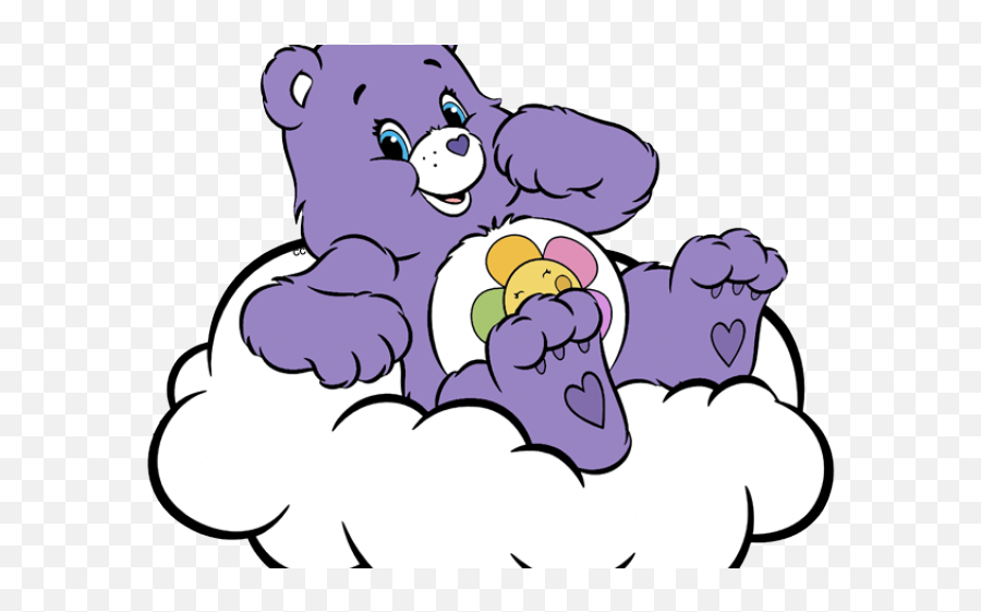 Care Bear Vector Png Image - Clipart Purple Care Bear Emoji,Bear Png