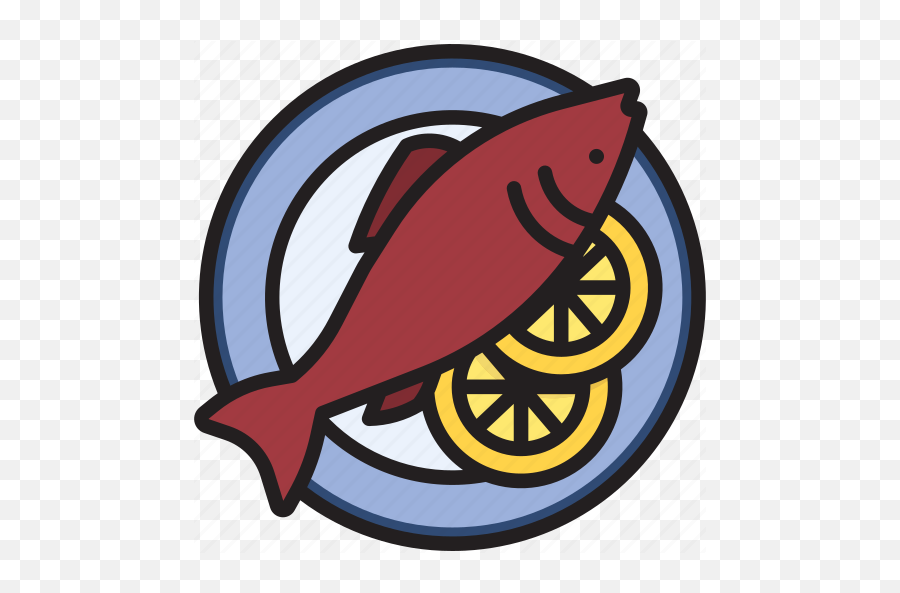Dish Fish Food Nonveg Icon - Fish Dish Vector Png Emoji,Fish Food Clipart