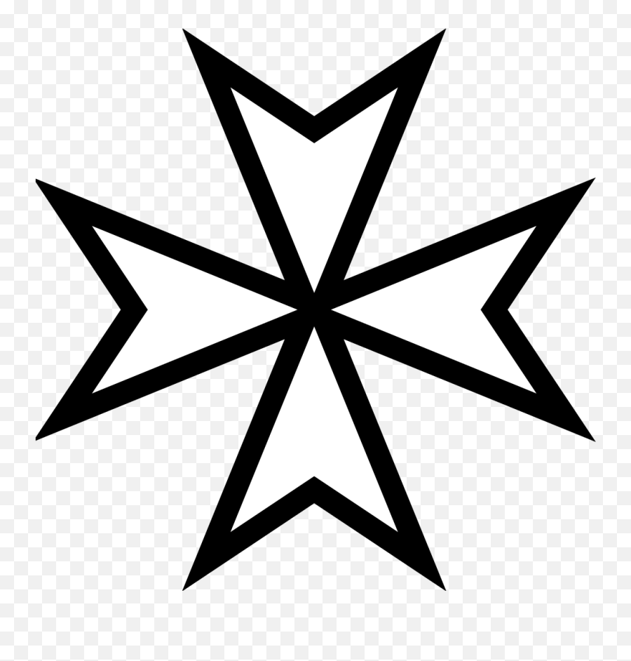 Maltese Dog Maltese Cross Clip Art - Maltese Cross Transparent Emoji,Maltese Cross Clipart
