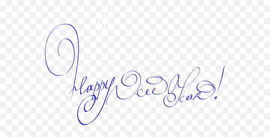 Happy New Year 6 Clip Art 9to5 New Year 2 - Clipartix Happy New Year Blue Clipart Emoji,New Years Clipart