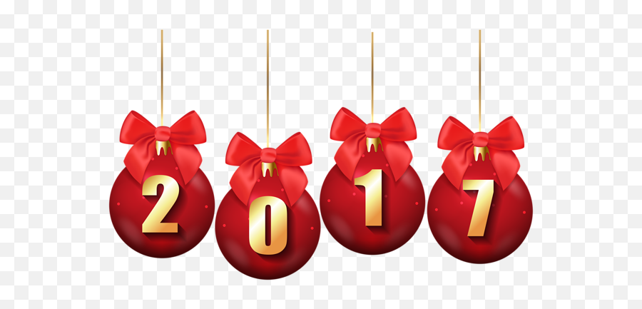 2017 Christmas Balls Transparent Png Clip Art Image Emoji,Happy New Year Clipart 2017