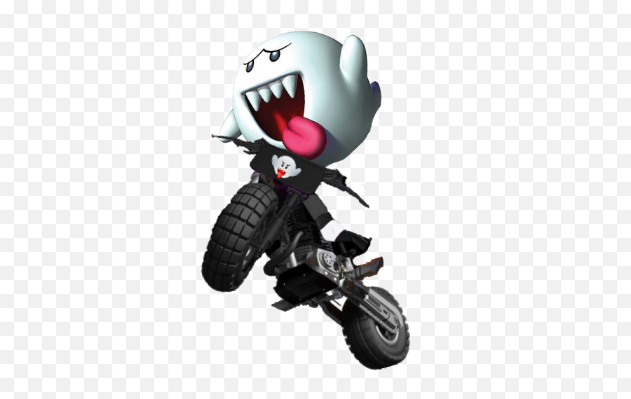 Boo Bike - King Boo In Mario Kart Full Size Png Download Emoji,Mario Boo Png