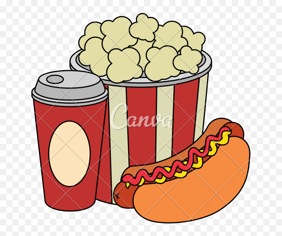 Hot Dog Vector Png - Hotdog Clipart Soda Illustration Clip Art Emoji,Hot Dog Clipart