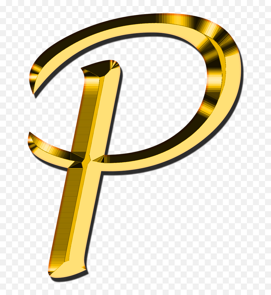 Letter P Png - Transparent Gold Letter P Emoji,P&g Logo