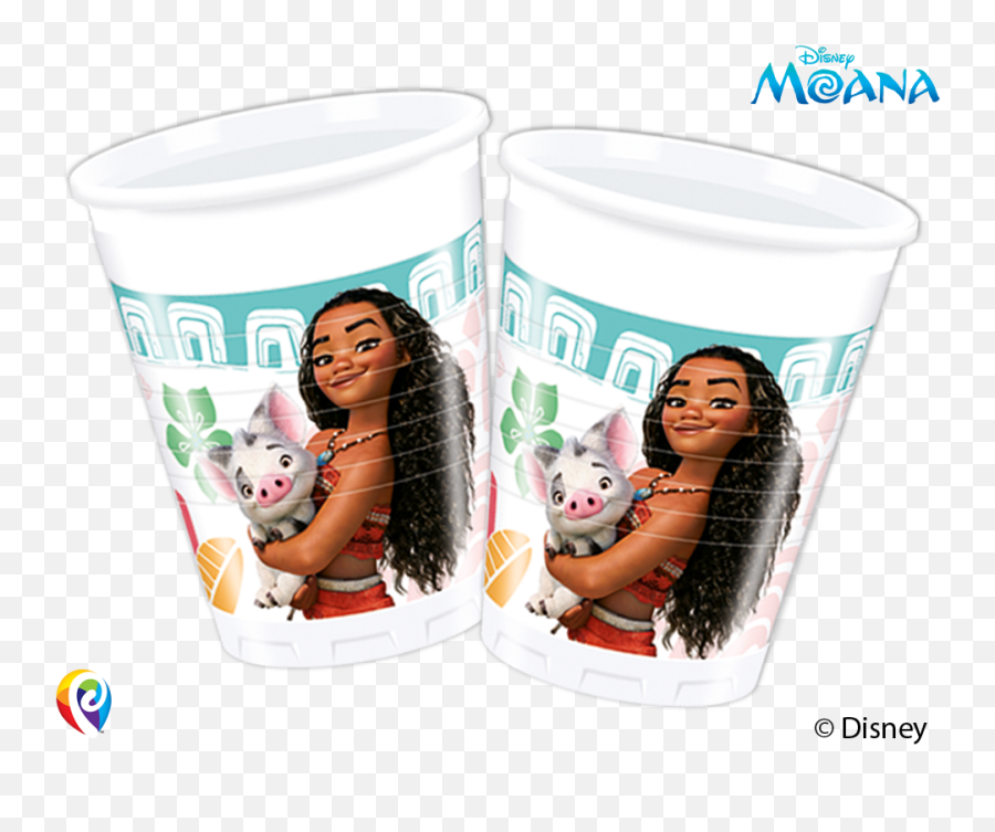 Download Moana Plastic Cups - Set Of 8 Moana Cups Png Image Emoji,Plastic Cup Png