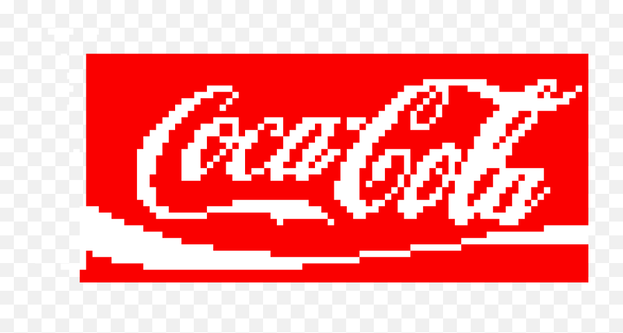 Coca - Cola Pixel Art Maker Emoji,Coca Cola Logo White