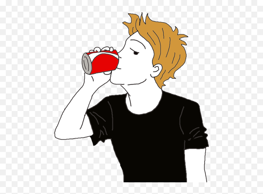 Pop Clipart Drinking Soda Pop Drinking - Drinking Soft Drinks Clipart Emoji,Soda Clipart