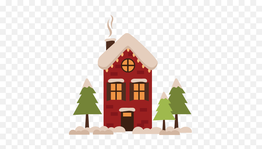 Winter House Clipart Png Transparent Background Free - House In The Winter Clipart Emoji,House Png