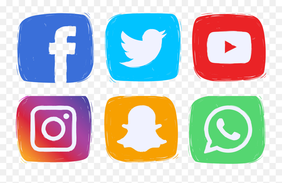 Download Social Media Icons Clipart - Logo Instagram E Facebook Png Emoji,Social Media Clipart